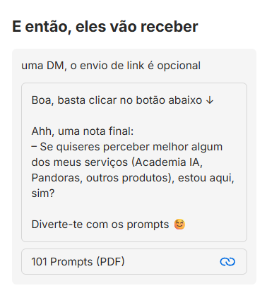 Mensagem final com link do PDF